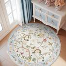 Alfombra Redonda Jinchan Floral 150 cm Lavable a Máquina Antideslizante Alfombra Redonda Jinchan Floral 150 cm Lavable a Máquina Antideslizante