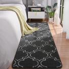 Alfombra Runner Chicrug 61x183 cm con Espuma de Memoria, Color Gris Oscuro
