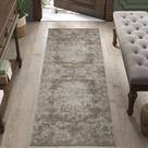 Alfombra Vintage Floral Jinchan 61x183 cm Marrón Antideslizante