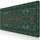 Alfombrilla de Escritorio iCasso Grande 90x40 cm Antideslizante Verde Oscuro