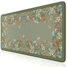 Alfombrilla Grande para Escritorio iCasso 40x90 cm Antideslizante Floral Salvia