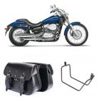 Alforge Bolsa Custom 18 Litros Com Suporte Honda Shadow 750 Até 2010