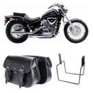 Alforge Bolsa Lateral 18 litros Com Suporte Honda Shadow Vt 600