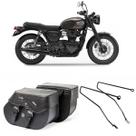 Alforge Bolsa Moto Custom 30 Litros + Afastador Triumph Bonneville T 100 Alforge Bolsa Moto Custom 30 Litros + Afastador Triumph Bonneville T 100