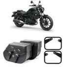 Alforge Custom Bolsa Lateral 30 Litros Com Suporte Kawasaki Eliminator 500 Par