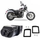 Alforge Lateral Bolsa Moto Custom 30 Litros + Afastador Dafra Horizon 150