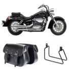 Alforge Lateral Custom Bolsa 18 Litros Com Suporte Honda Shadow 750 2011 até 2014