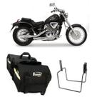 Alforge Nylon Universal + Afastador Honda Vt Shadow 600