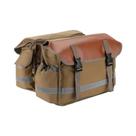 Alforje para motocicleta, bolsa de bagagem à prova d'água de lona para honda shadow e suzuki dr 650