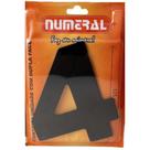 Algarismo 4 Numeral 125mm Preto 600-4 - Numeral Ind