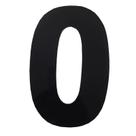 Algarismo Grande 0 Numeral 185mm Preto 685-0