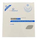 Alginato de cálcio com prata 10x10cm caixa com 10 unidades VitaMedical
