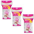 Algodão Facial Quadrado Nathy Leve 50 Unidades Pague Ultra Macios e Absorventes
