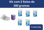 Algodão Hidrófilo em Rolo de 500gr com 5 unidades - Medi House