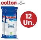 Algodão Limpeza Facial Disco Cotton Line - Kit com 48 ou 12 Unidades