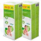 Algodão quadrado Baby Bella cotton kit com 02 pacotes