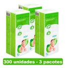 Algodão Quadrado Bellacotton Para Bebê - 3 Pacotes C/ 300 Unidades