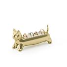 Ali Cat Porta Anéis Gato Munchkin para 9 Anéis Dourado Umbra Ali Cat Porta Anéis Gato Munchkin para 9 Anéis Dourado Umbra