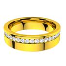 Aliança 6mm Banhada Ouro 18k Abaulada Com Pedras Zircônia Branca Casamento Noivado Compromisso Casal Luxo Aliança 6mm Banhada Ouro 18k Abaulada Com Pedras Zircônia Branca Casamento Noivado Compromisso Casal Luxo