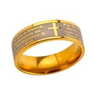 Aliança 6mm Oração Reza Pai Nosso Banhado Ouro 18k Religião Cristã Aliança 6mm Oração Reza Pai Nosso Banhado Ouro 18k Religião Cristã