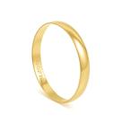 Aliança Abaulada 3MM em Ouro 10K - AU15137