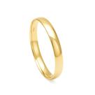 Aliança Abaulada Lisa 3MM em Ouro 18K - AU11508