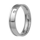 Aliança Aço Plus Light 6mm com Zircônia