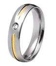 Aliança Anel Feminino Luxo Fio Ouro 18k Cristal Cz Presente