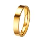 Aliança Avulsa Ouro 18k Banhada Reta Tungstênio 3mm