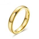 Aliança avulsa ouro 18k banhada tradicional tungstênio 4mm