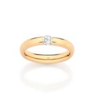 Aliança banhada a ouro 18k com zircônia 5136422006 TAM 20