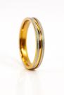 Aliança Casamento Ouro 18k 4mm Friso Diamantada Brilho Fosco Noivado Anel Brilho Prateado Luxo