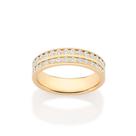 Aliança Com Zircônias Banhado a Ouro Rommanel 513641 Tamanho:16Cor:BRANCO