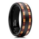 Aliança de casamento King Will 316L em aço inoxidável para homens e mulheres, 8 mm