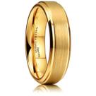 Aliança de casamento King Will GLORY 6 mm de carboneto de tungstênio em ouro 14 quilates