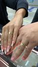 Aliança de Casamento Namoro e Noivado, modelo reta com friso