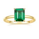 Aliança de casamento SHINYSO 3 quilates criada em prata esmeralda verde 925