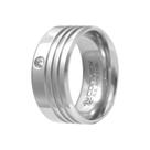 Aliança de Namoro Chrome Triple 10mm com Zircônia