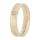 Aliança de Namoro Ena 5mm Gold IPG com Zircônia