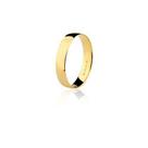 Aliança De Ouro 18K Sem Diamante 4 mm de largura