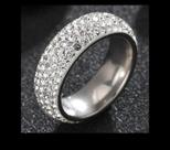 Aliança de prata 925 cravejada de zircônia -8mm