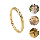 Aliança de Tungstênio Ouro 18K 2mm tradicional anatômica