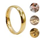 Aliança de Tungstênio ouro 18K 4mm tradicional anatômica
