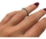 Aliança Diamantes Brilhantes 0,15Cts Ouro Branco 09549 K400 Aliança Diamantes Brilhantes 0,15Cts Ouro Branco 09549 K400