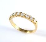Aliança Diamantes Brilhantes 0,56 Cts Ouro 18K 03171 k1550