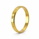 Aliança em Ouro 18K 3,00 mm Trabalhada - Joia de Noivado ou Casamento Aliança em Ouro 18K 3,00 mm Trabalhada - Joia de Noivado ou Casamento