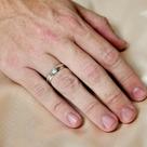 Aliança em Prata 5mm Com Filete em Ouro 18k Love Aliança em Prata 5mm Com Filete em Ouro 18k Love