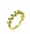 Aliança Grega Com Microzirconias Banho Ouro 18k 2277