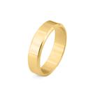 Aliança Ishizaki 5 mm Reta Desquinada Ouro 18K