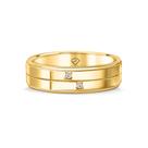 Aliança Livorno Em Ouro 18k E Diamantes 0,03 Ct